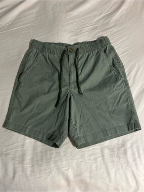Eddie Bauer Men's Green Top Out Ripstop Shorts Size M